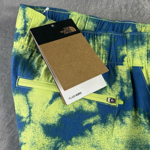 The North Face Shorts Womens XXL Green Dye Printed Class V Quick Dry New $50 - Picture 14 of 16
